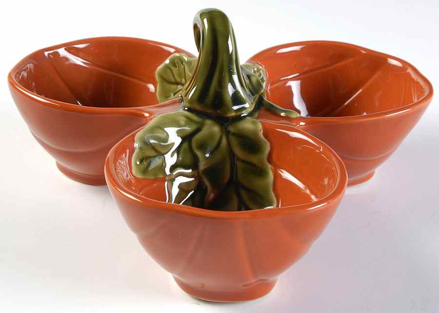 Harvest 3 Part Condiment Server W/Center Handle by Better Homes and Gardens-1