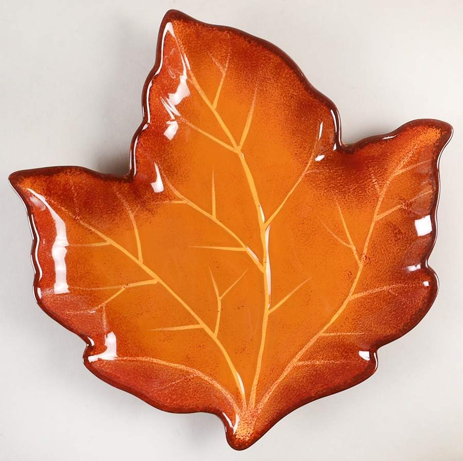 Harvest 15" Leaf Shaped Platter by Better Homes and Gardens-1