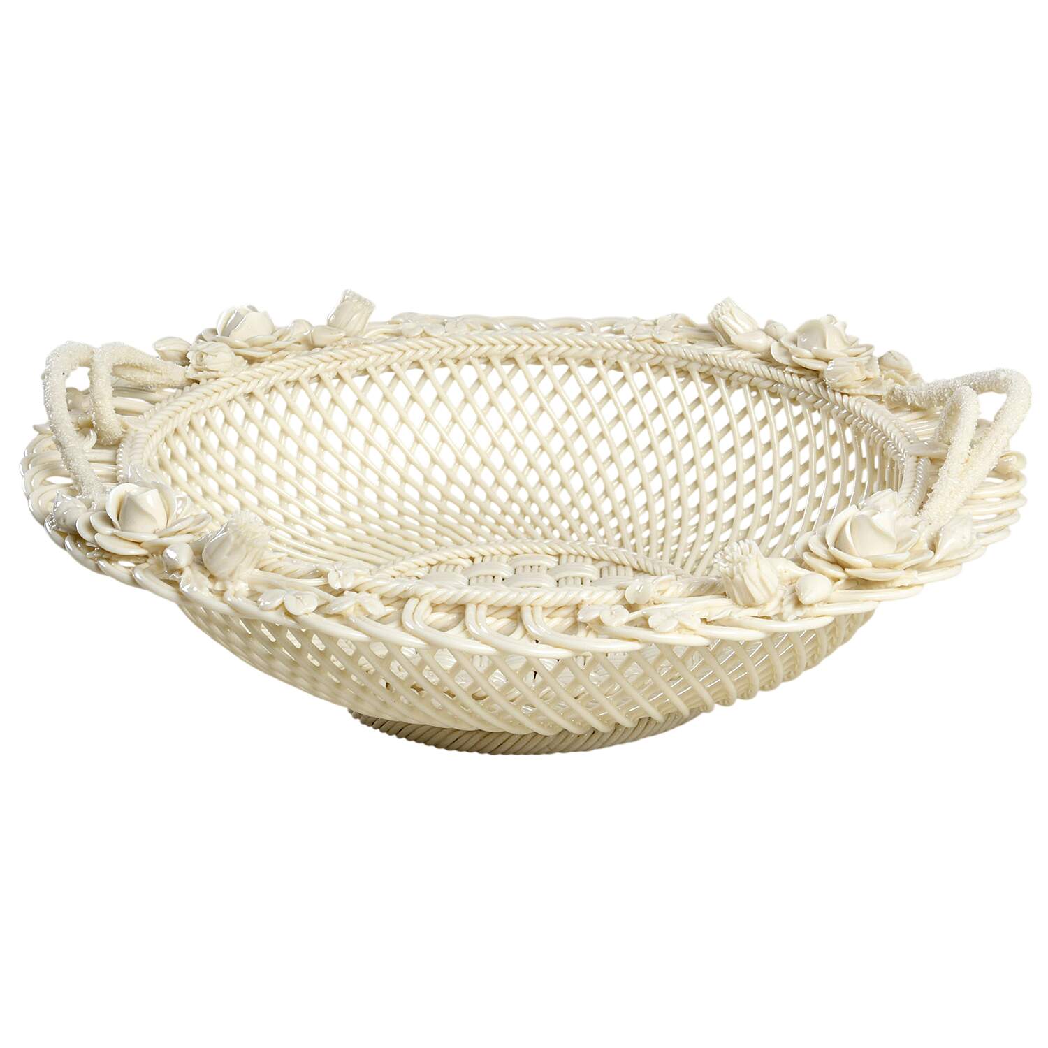 Basketware Sydenham Basket by Belleek Pottery (Ireland)-1