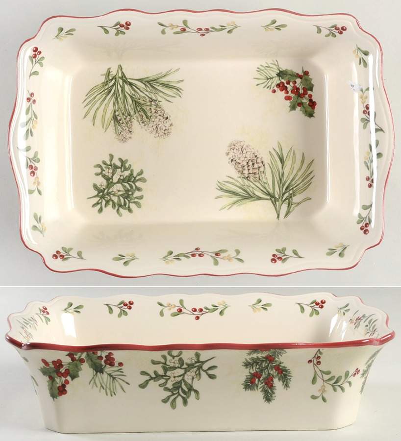 Winter Forest 13"  Rectangular Baker by Better Homes and Gardens-1