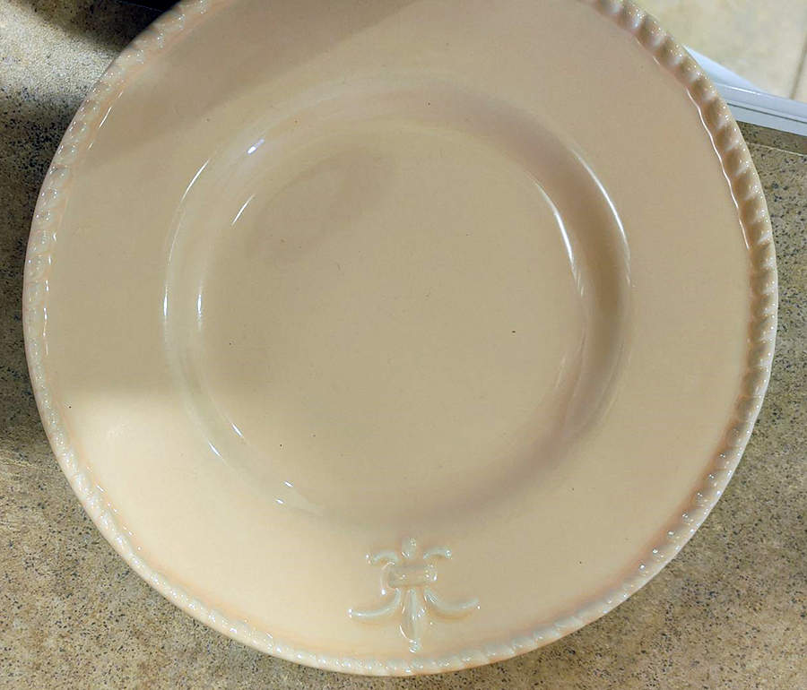 Fleur de Lis Yellow Dinner Plate by Bordallo Pinheiro-1