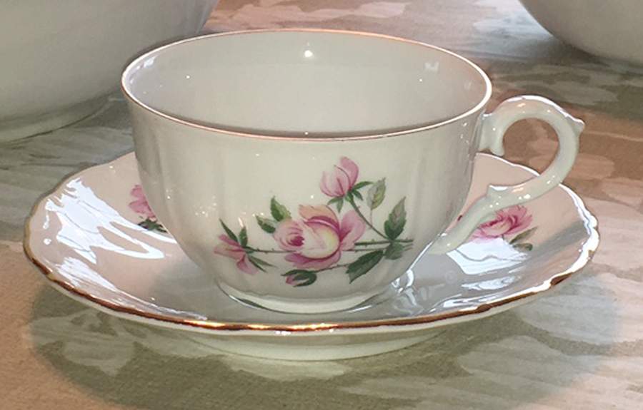 BOH296 Flat Cup & Saucer Set by Bohemia Ceramic Works-1