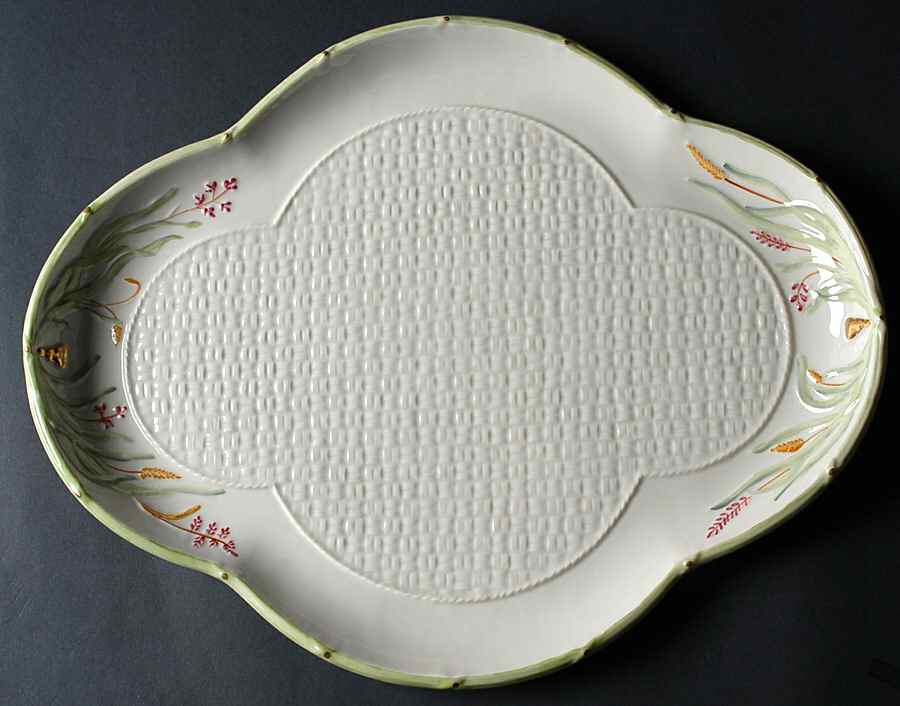 Grass Water 16" Oblong Tray by Belleek Pottery (Ireland)-1