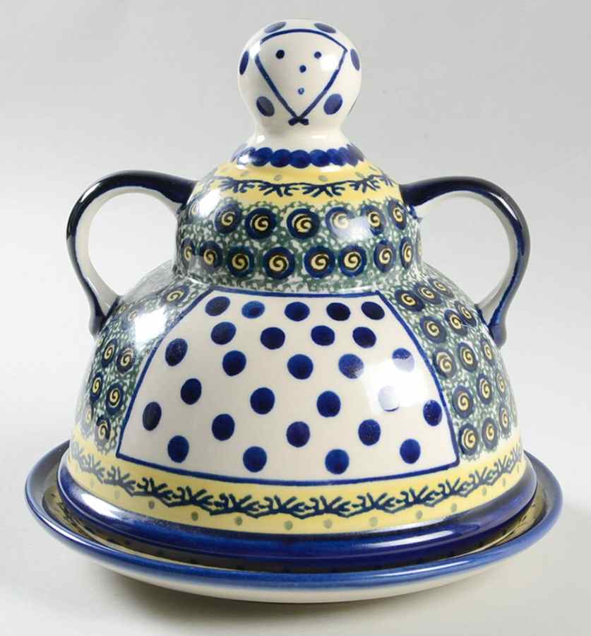 BOW56 Cheese Lady W/Lid (Round) by BOLESLAWIEC-1