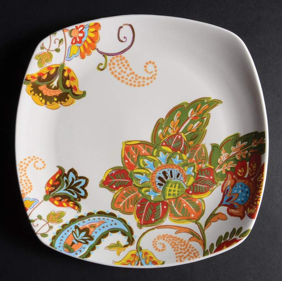 Floral Spray Square Salad Plate by Better Homes and Gardens-1