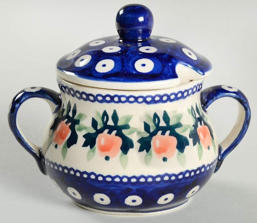 70b Sugar Bowl No Lid by BOLESLAWIEC-1