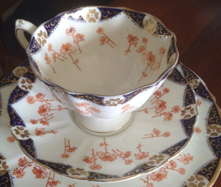 3154 Footed Cup & Saucer Set by Blair & Co (England)-1