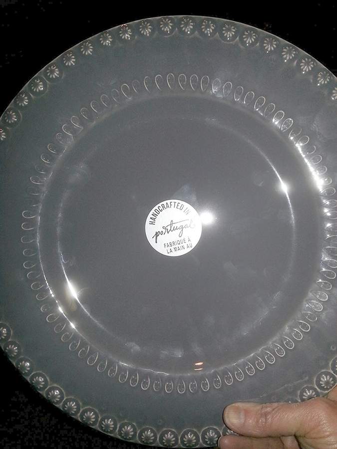 Fantasia Gray Dinner Plate by Bordallo Pinheiro-1