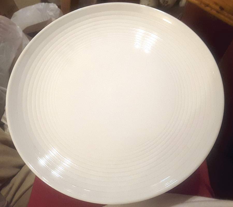 Whiteware (Round, Ribbed) Dinner Plate by Better Homes and Gardens-1