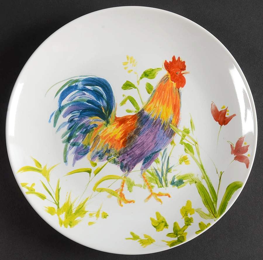 Meadow Rooster Salad Plate by BonJour-1