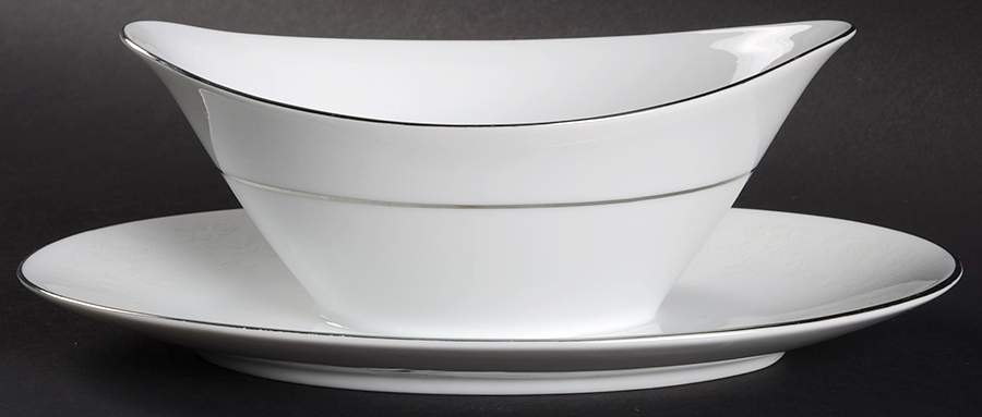 63-645 Gravy Boat with Attached Underplate by Barker Bros (Japan)-1