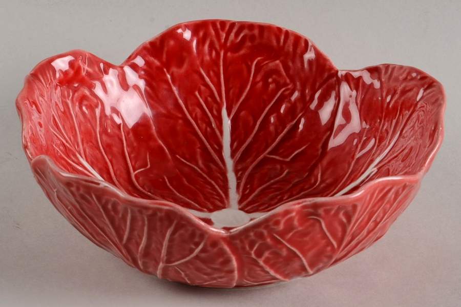 Cabbage Red Coupe Soup Bowl by Bordallo Pinheiro-1