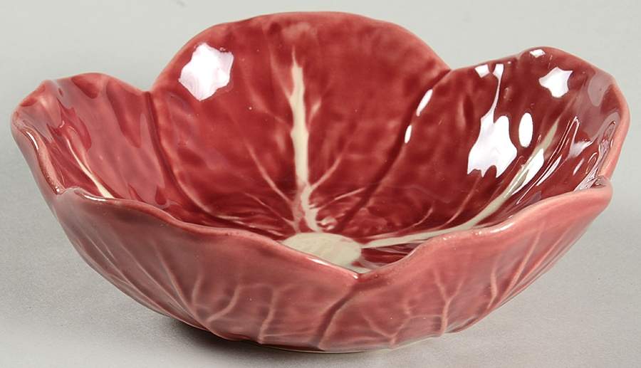 Cabbage Dark Red Fruit/Dessert (Sauce) Bowl by Bordallo Pinheiro-1