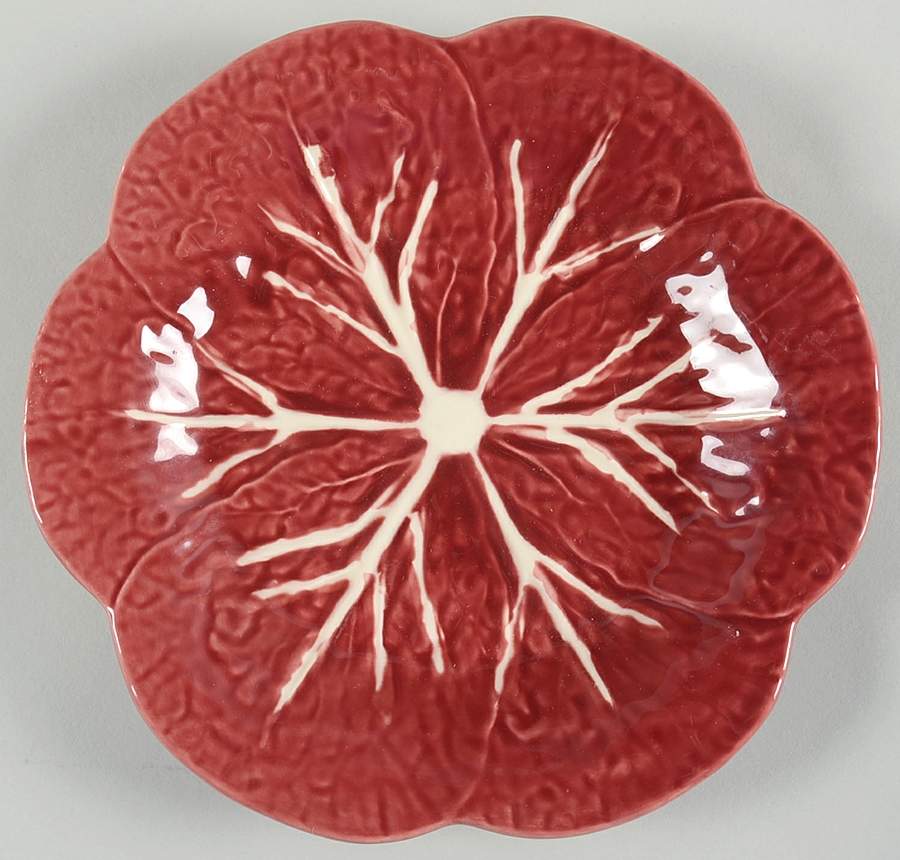 Cabbage Dark Red Salad Plate by Bordallo Pinheiro-1