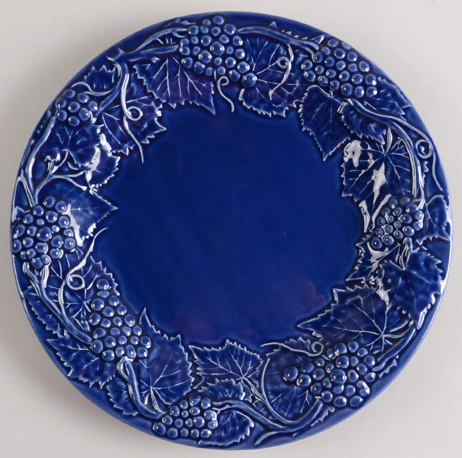 Grape Cobalt Dinner Plate by Bordallo Pinheiro-1