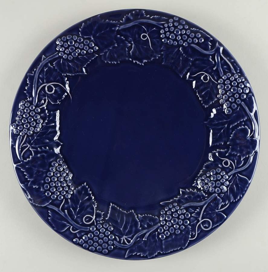 Grape Cobalt 14" Chop Plate (Round Platter) by Bordallo Pinheiro-1