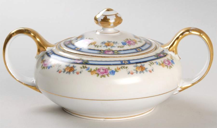 2259 (Verge) Sugar Bowl & Lid by Bohemia Ceramic Works-1
