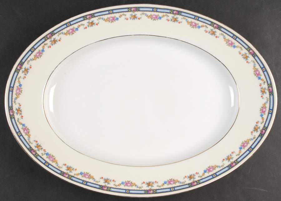 2259 (Verge) 15" Oval Serving Platter by Bohemia Ceramic Works-1