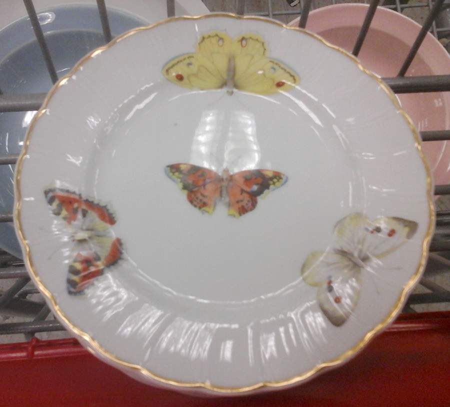 Butterfly (Scalloped) Bread & Butter Plate by Bernardaud-1