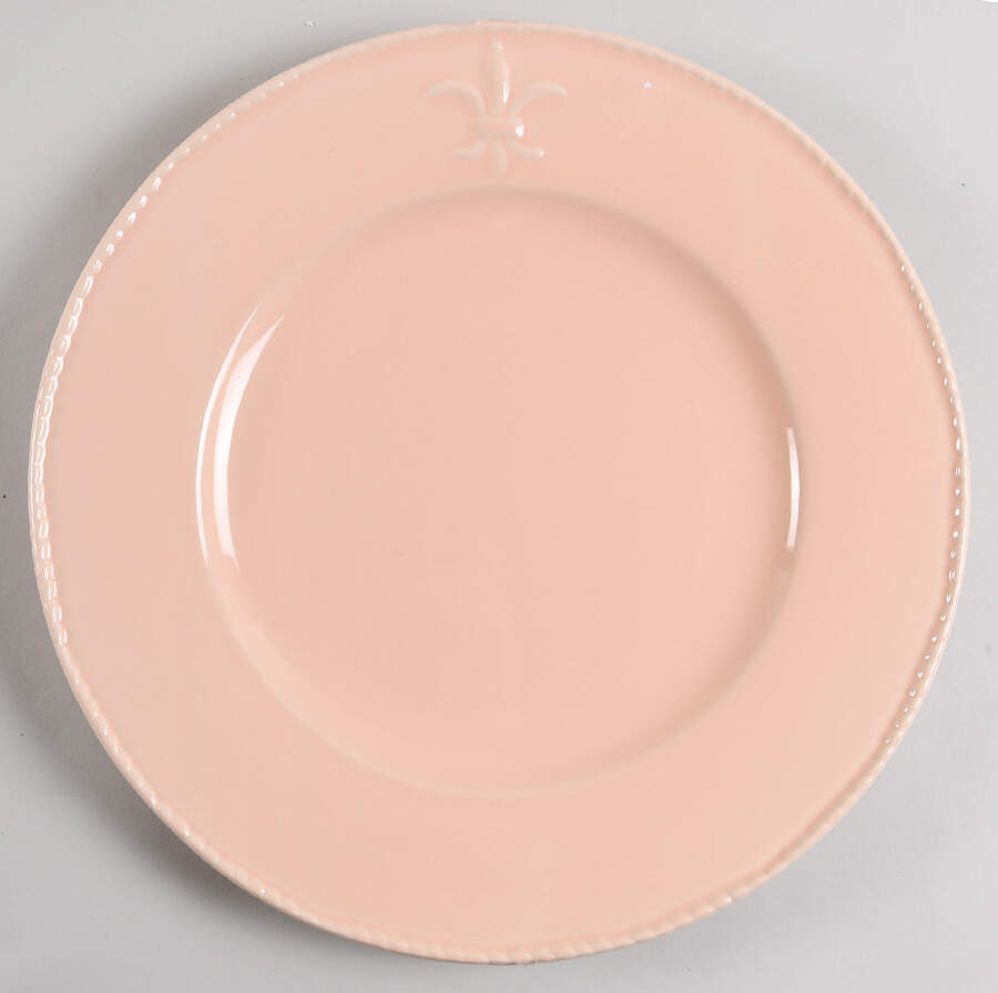 Fleur de Lis Pink Service Plate (Charger) by Bordallo Pinheiro-1