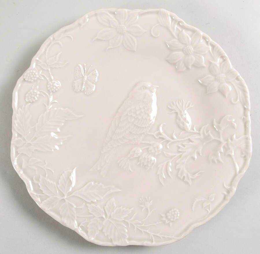 Artichoke and Bird Sandy Grey Large Dinner Plate by Bordallo Pinheiro-1