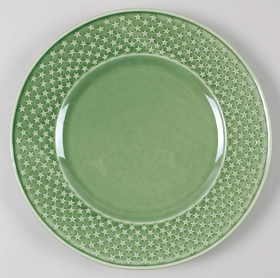 Mini Stars Green Dinner Plate by Bordallo Pinheiro-1