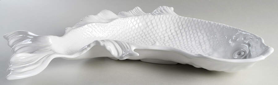 Fish White 21" Fish Shaped Platter by Bordallo Pinheiro-1