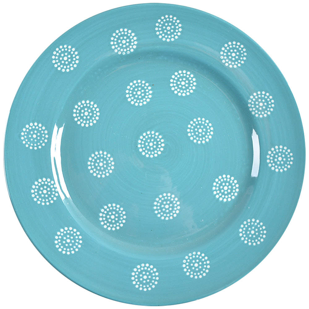Moroccan Turquoise Salad Plate by Baum Brothers-1