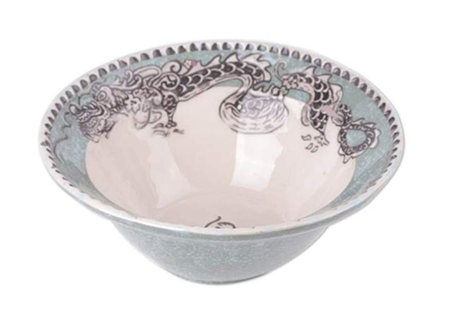 Green Dragon 7" Round Serving Bowl by Blue Sky-1