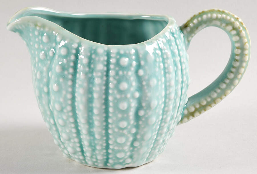 Turquoise Urchin Creamer by Blue Sky-1