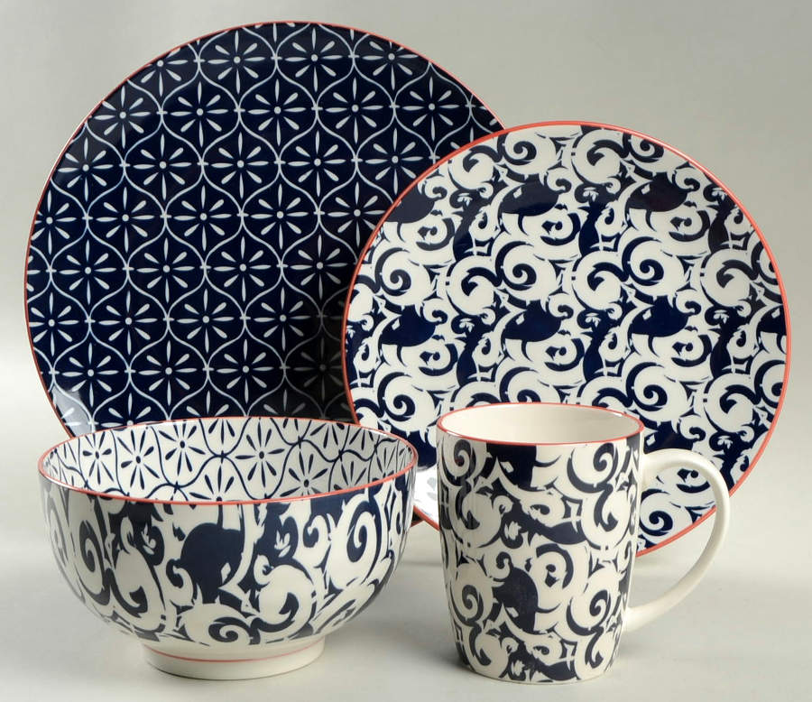 Piers Blue 4 Piece Place Setting by Better Homes and Gardens-1