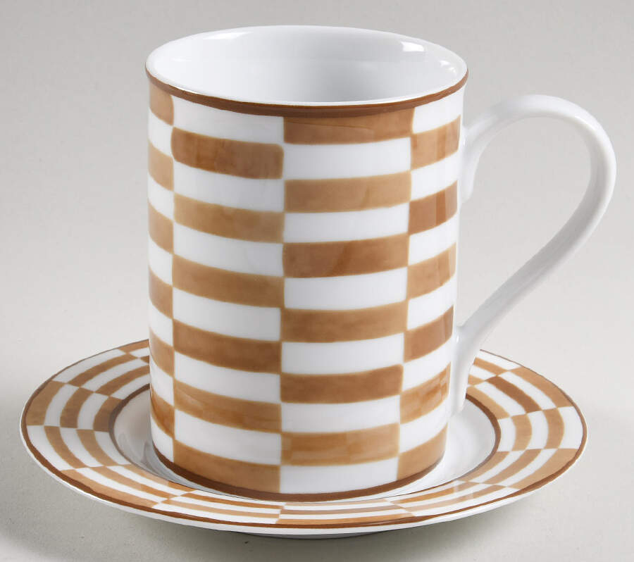Melange Mug & Saucer Set by Ballard Designs-1
