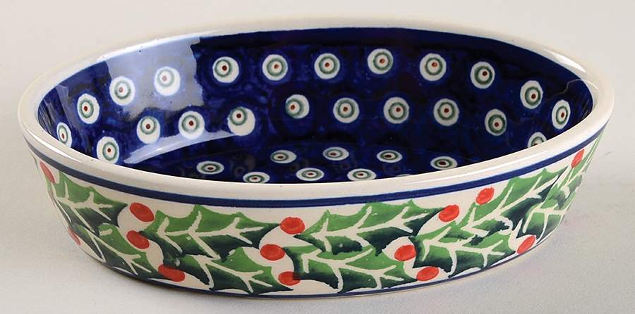 BOW82 6" Oval Baker by BOLESLAWIEC-1