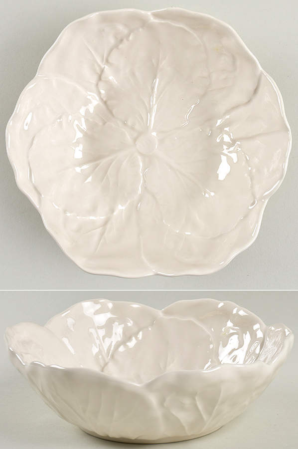 Cabbage Beige (Branco) Coupe Soup Bowl by Bordallo Pinheiro-1