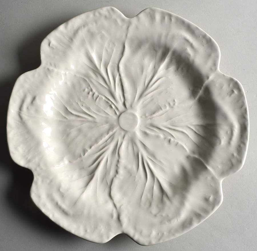 Cabbage Beige (Branco) Service Plate (Charger) by Bordallo Pinheiro-1