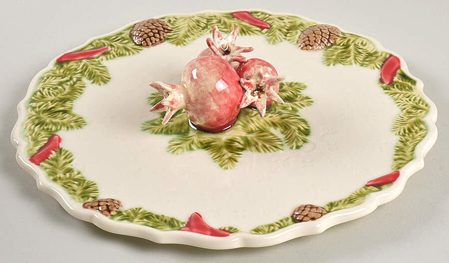 Christmas Garland Lid for Small Candy Box by Bordallo Pinheiro-1