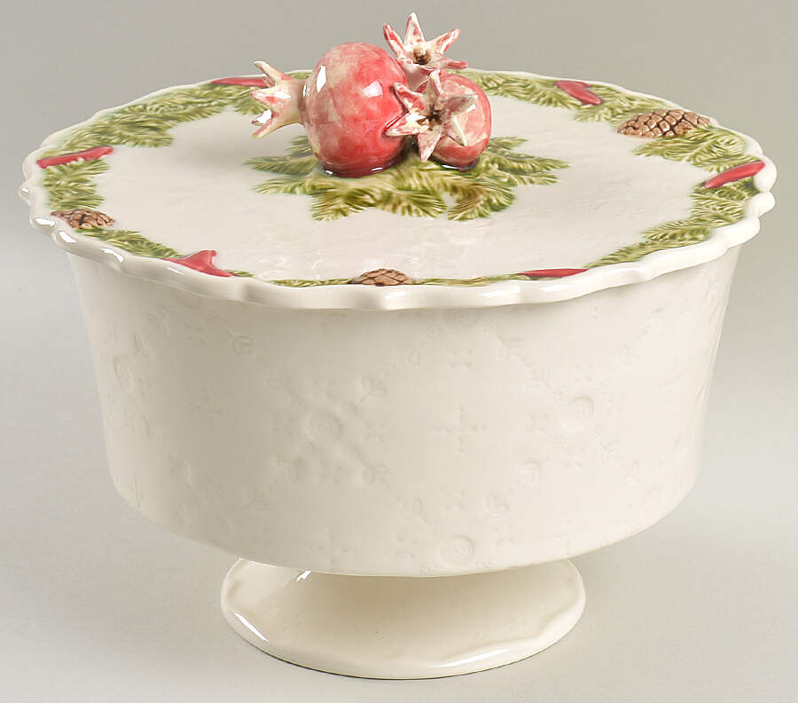 Christmas Garland Small Candy Box by Bordallo Pinheiro-1