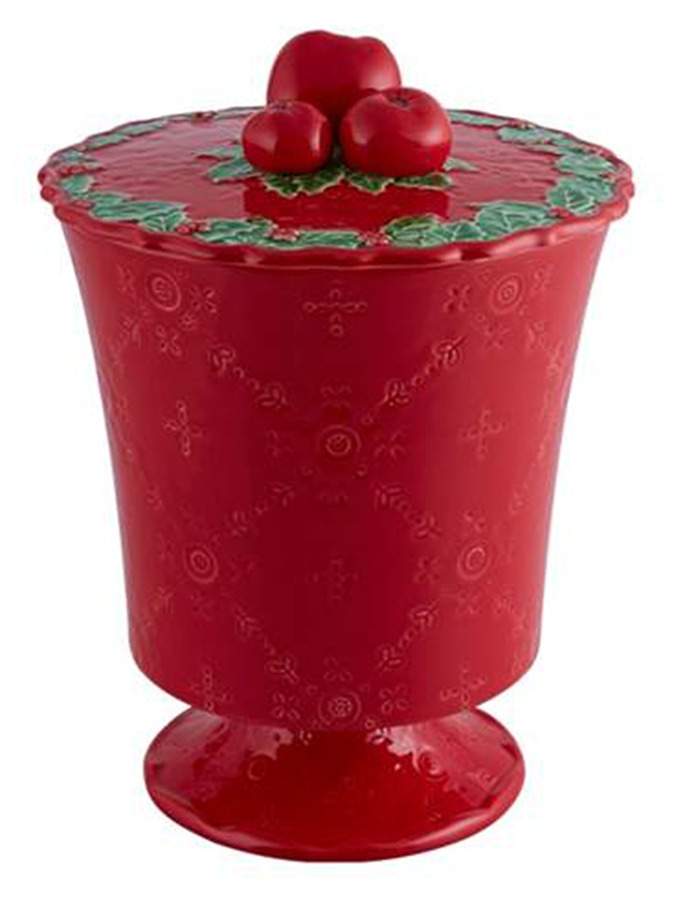 Christmas Garland Large Candy Box & Lid by Bordallo Pinheiro-1