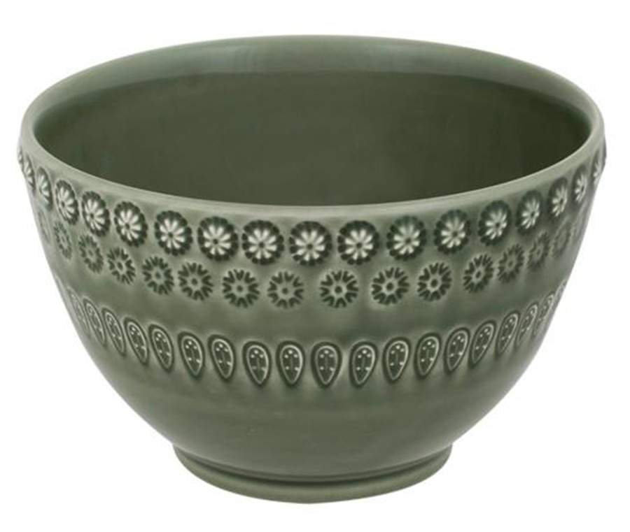 Fantasia (Fantasy) Green Olive Tree Rice Bowl by Bordallo Pinheiro-1