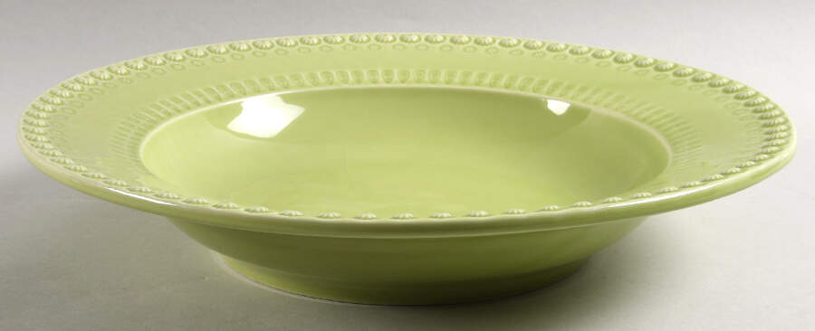 Fantasia (Fantasy) Bright Green 13" Pasta Serving Bowl by Bordallo Pinheiro-1