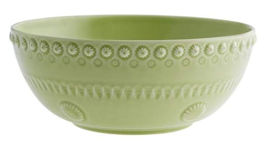 Fantasia (Fantasy) Bright Green 11" Large Salad Serving Bowl by Bordallo Pinheiro-1