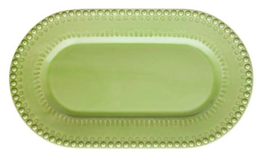 Fantasia (Fantasy) Bright Green 17" Oval Serving Platter by Bordallo Pinheiro-1