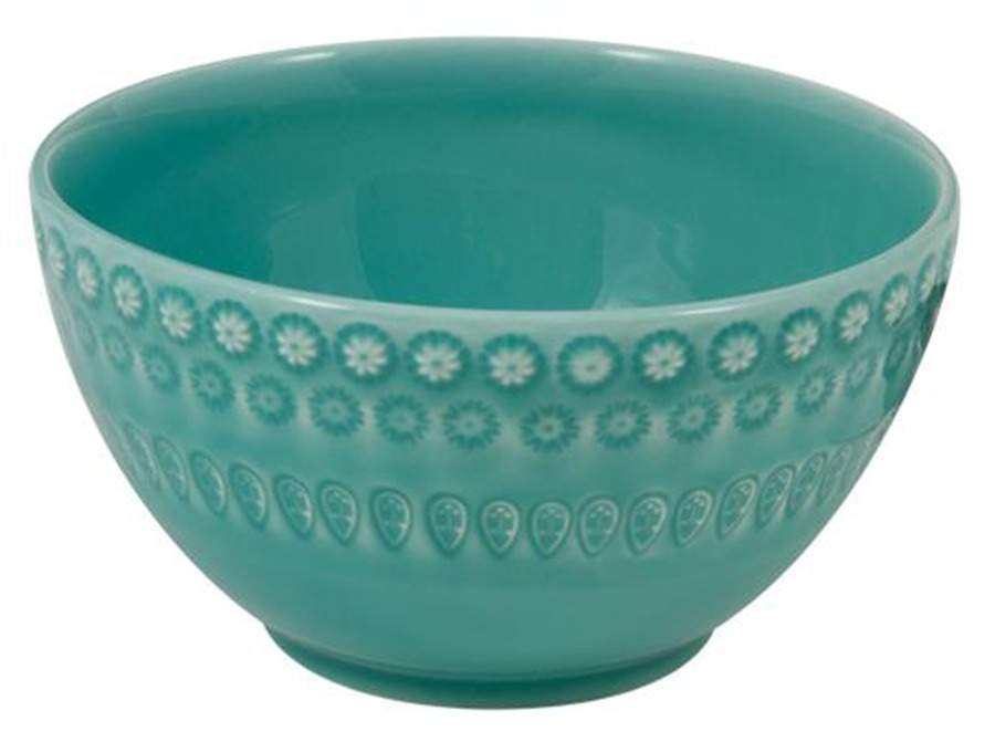 Fantasia (Fantasy) Acqua Green Soup/Cereal Bowl by Bordallo Pinheiro-1