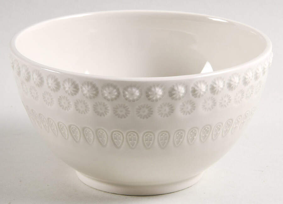 Fantasia (Fantasy) Sandy Grey Soup/Cereal Bowl by Bordallo Pinheiro-1