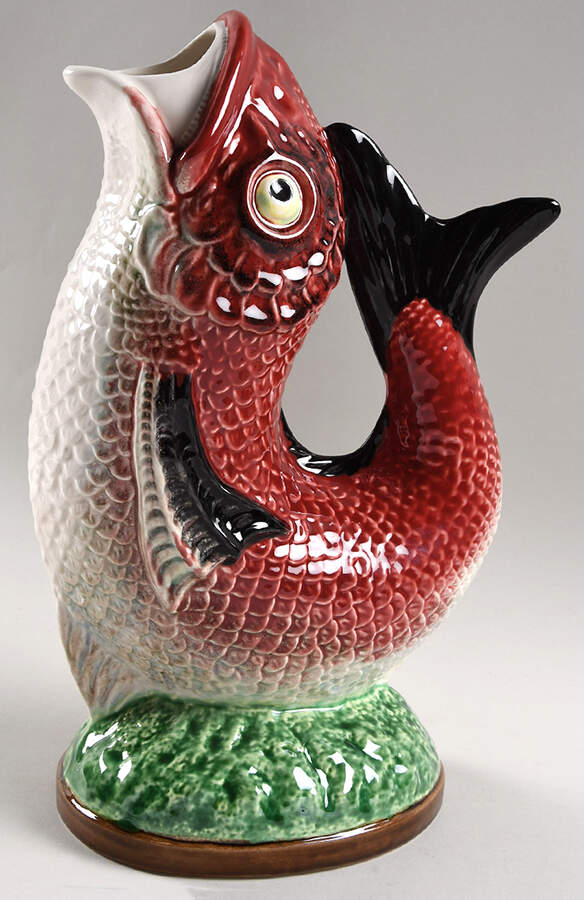 Fish Red 34 Oz Pitcher by Bordallo Pinheiro-1