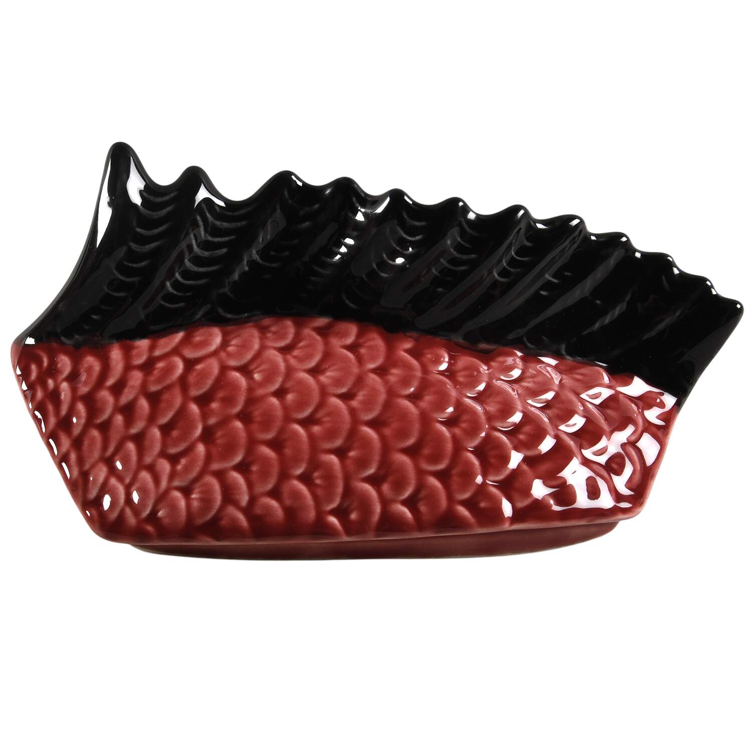 Fish Red Lid for Tureen by Bordallo Pinheiro-1