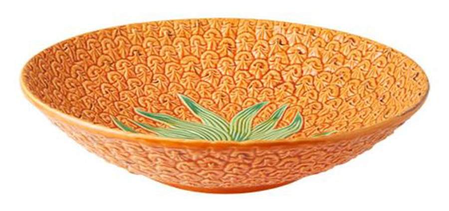 Pineapple 14" Large Salad Serving Bowl by Bordallo Pinheiro-1