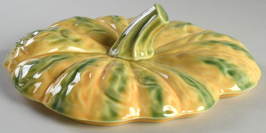 Pumpkin Lid for Tureen by Bordallo Pinheiro-1
