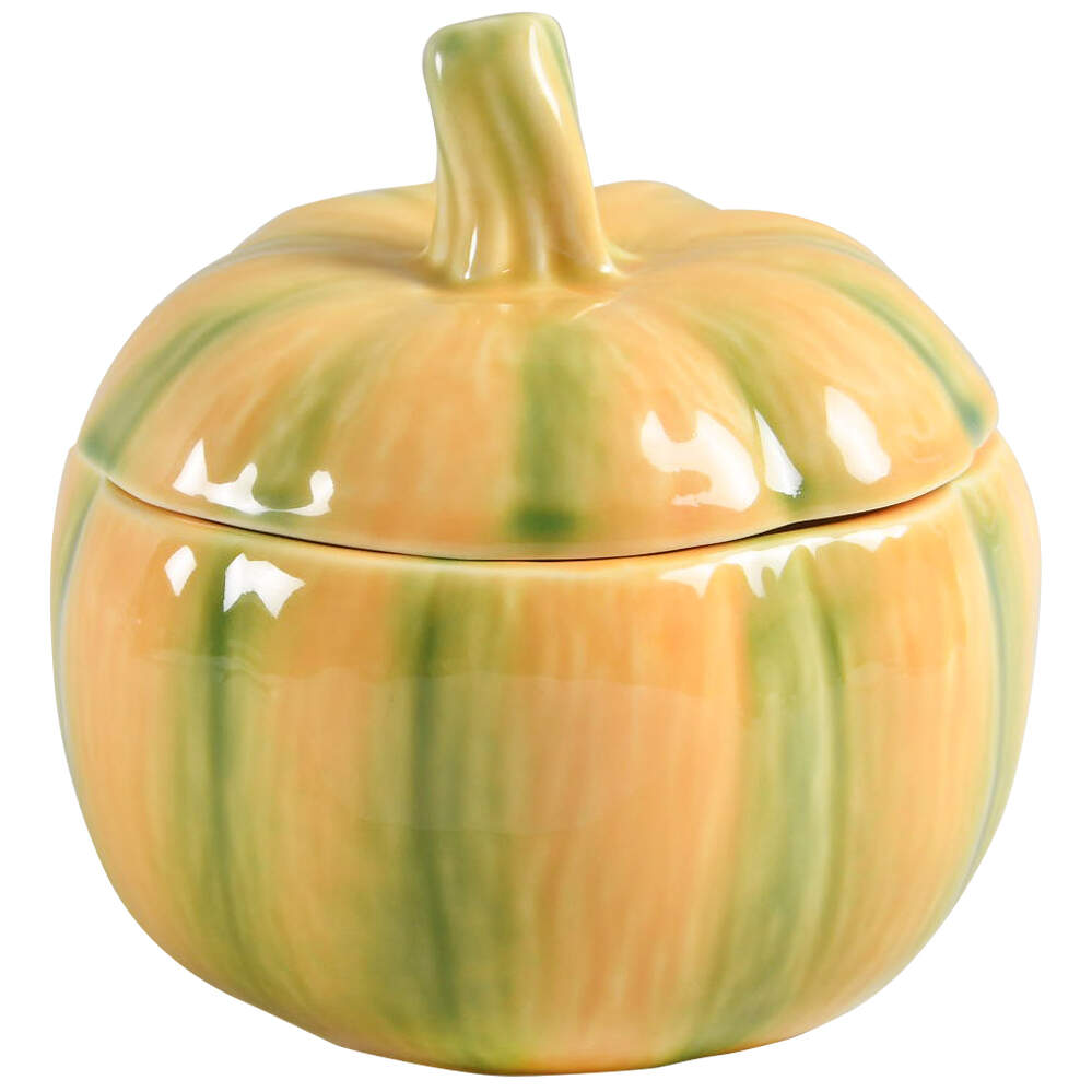 Pumpkin Small Tureen & Lid by Bordallo Pinheiro-1