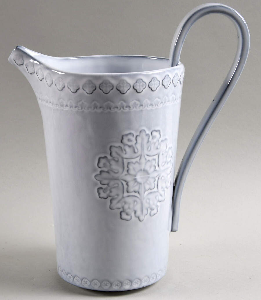 Rua Nova Antique White 58 Oz Pitcher by Bordallo Pinheiro-1